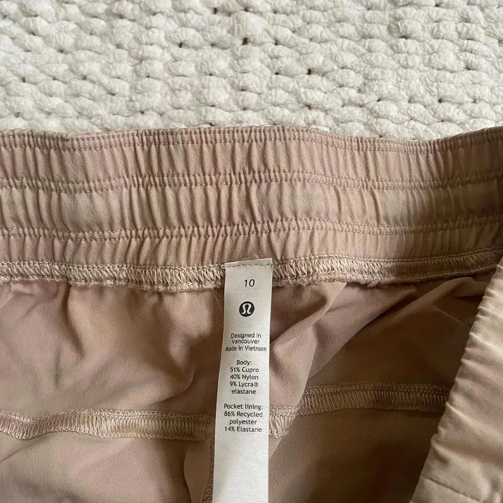 Lululemon Women's Tan "Cafe au Lait" Adapted State Jogger - Size 10 - Picture 4 of 7